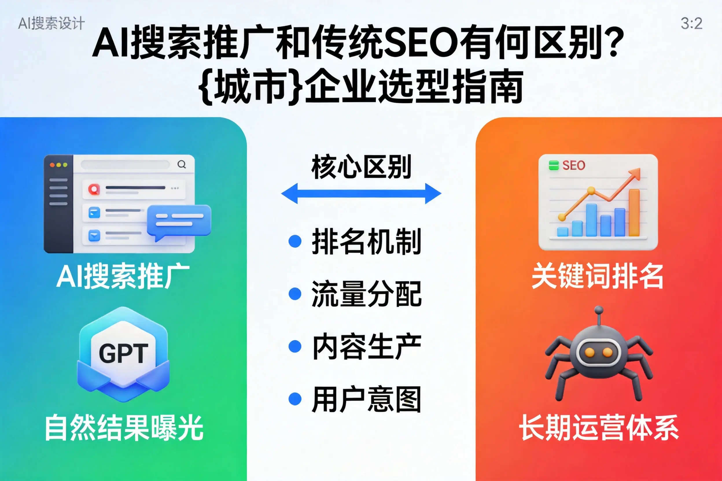 AI搜索推广和传统SEO有何区别？晋中企业选型指南