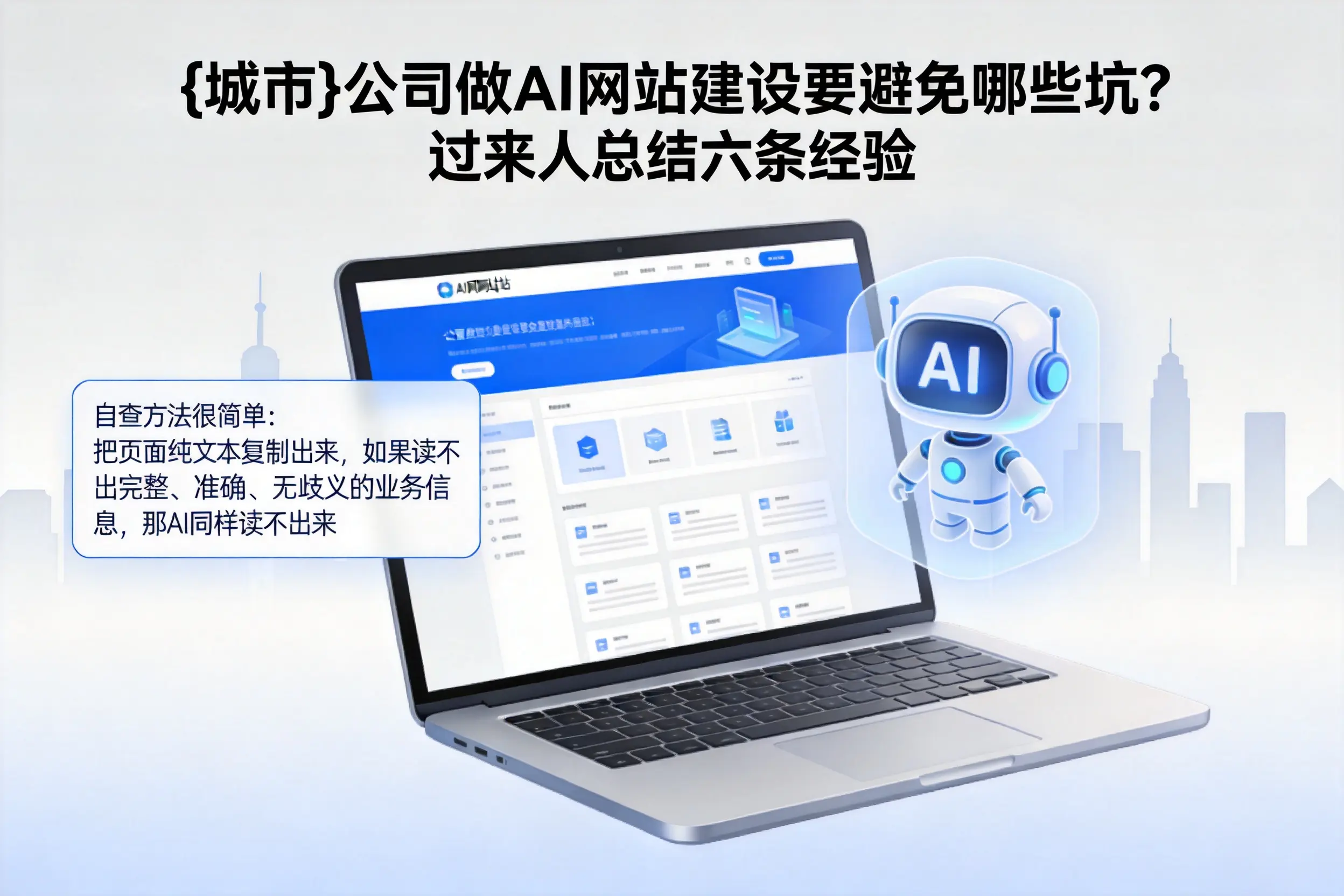 晋中公司做AI网站建设要避免哪些坑？过来人总结六条经验