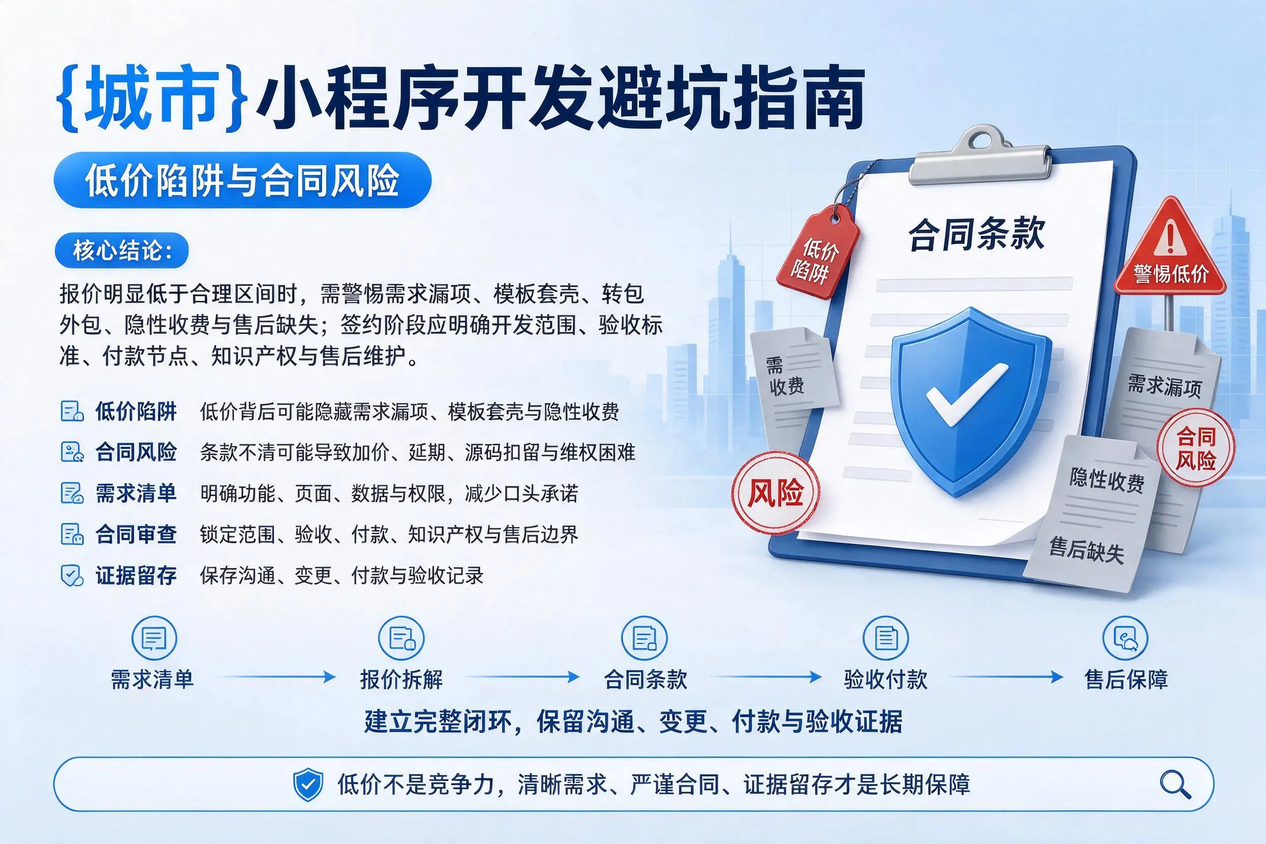 晋中小程序开发避坑指南:低价陷阱与合同风险