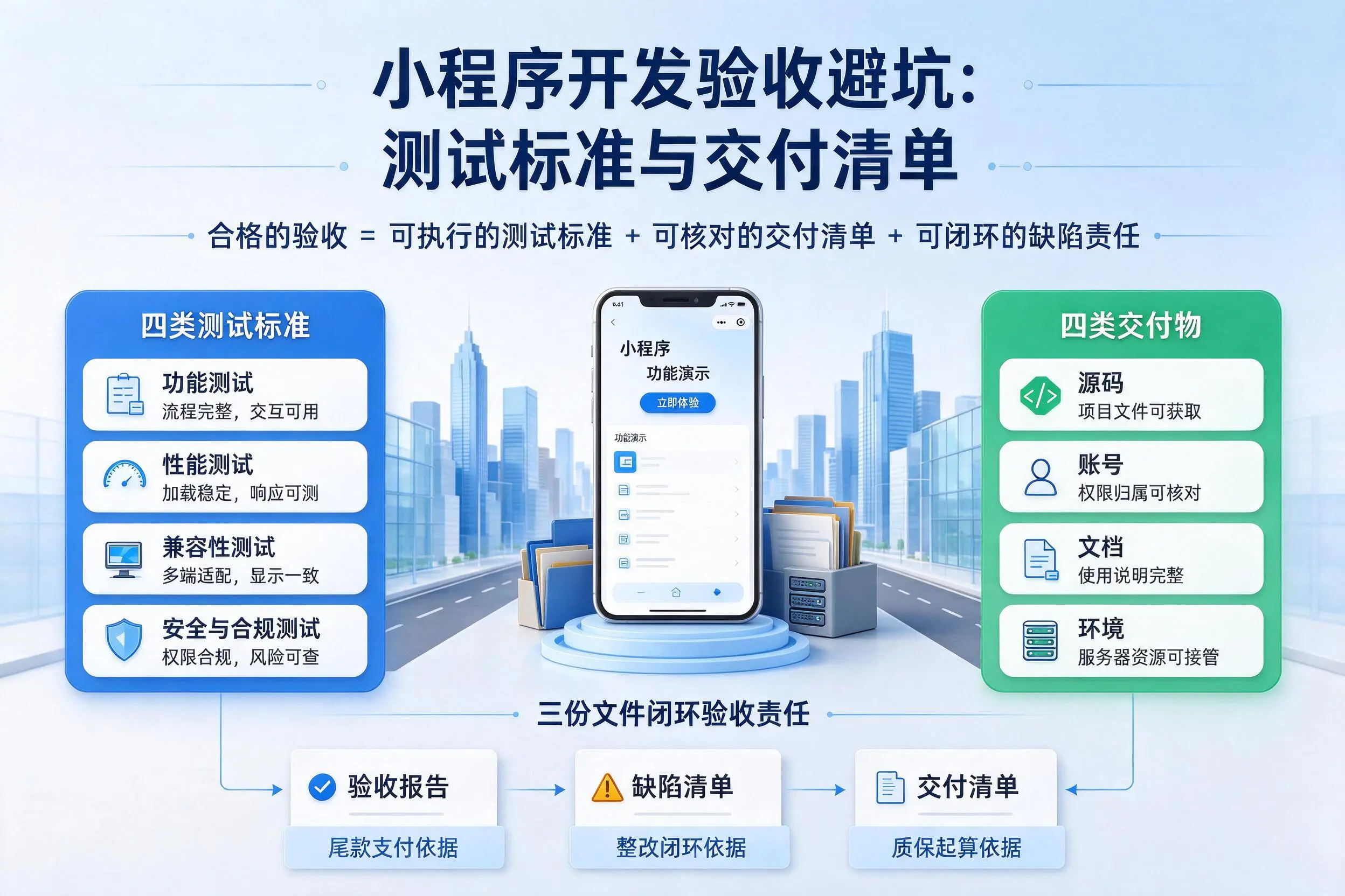晋中小程序开发验收避坑:测试标准与交付清单