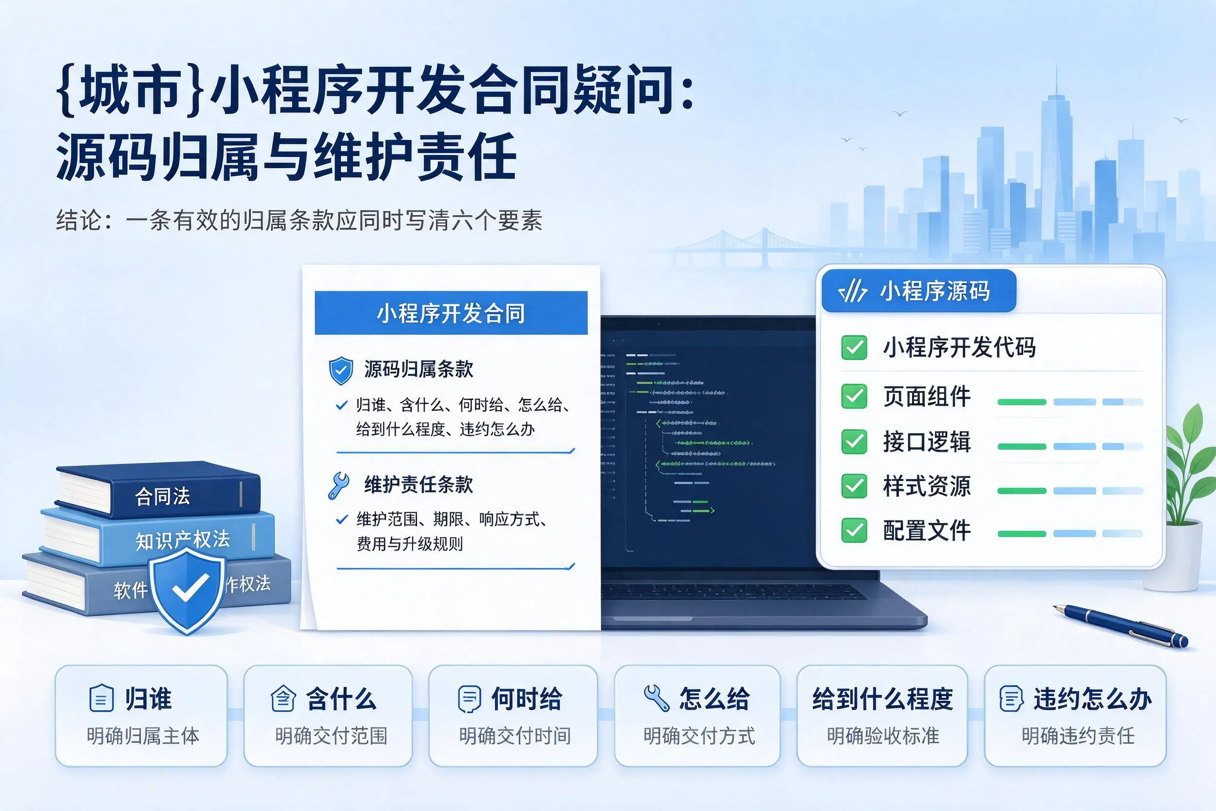 晋中小程序开发合同疑问:源码归属与维护责任