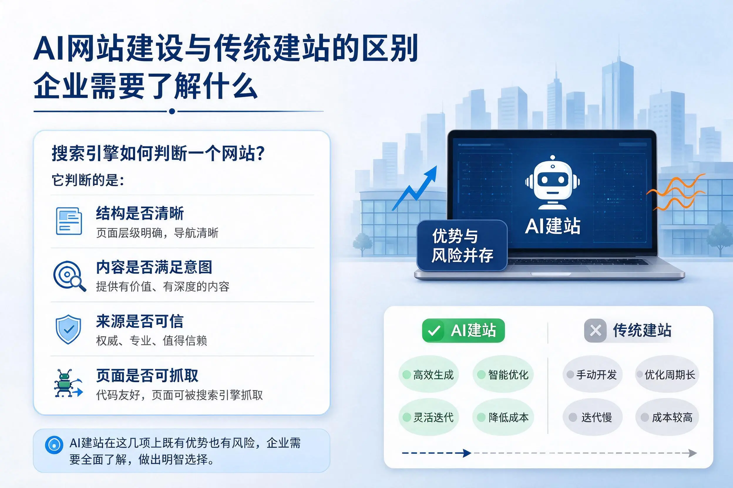 AI网站建设与传统建站的区别,晋中企业需要了解什么