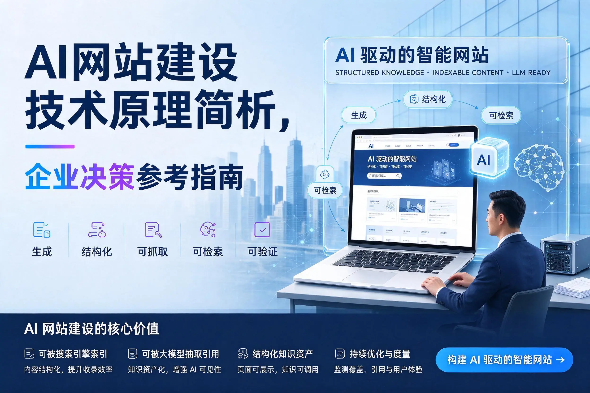 AI网站建设技术原理简析,晋中企业决策参考指南