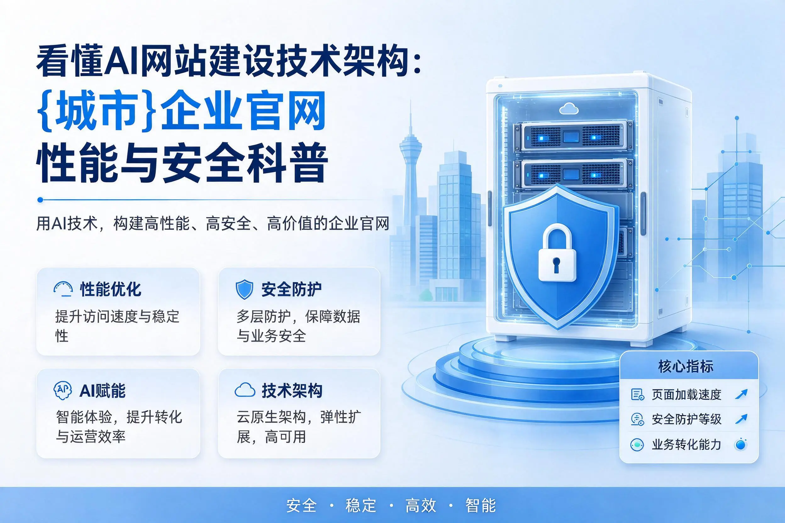 看懂AI网站建设技术架构:晋中企业官网性能与安全科普
