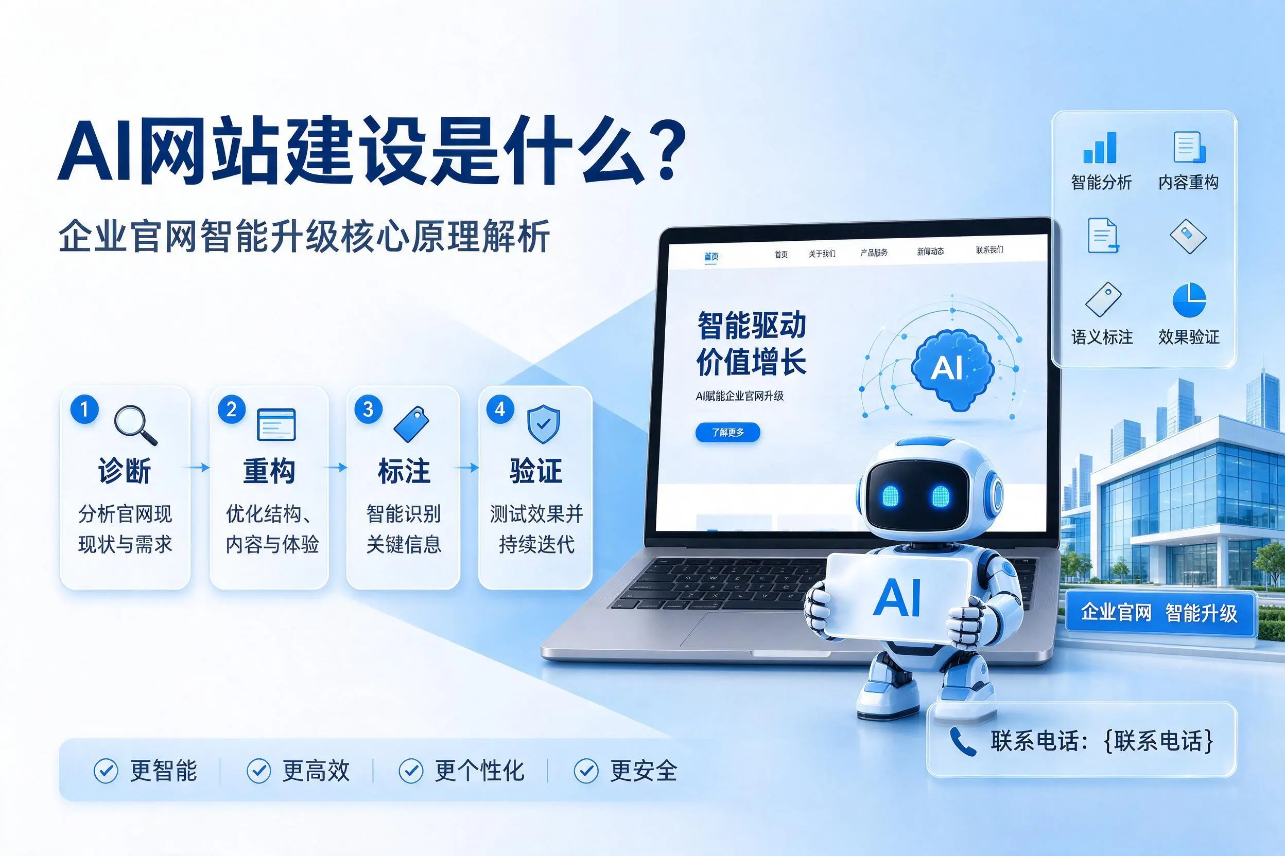 AI网站建设是什么?晋中企业官网智能升级核心原理解析